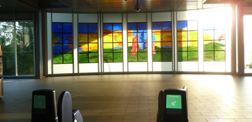 Sperling-Burnaby Lake Skytrain Station Stained glass