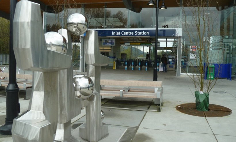 [photo 4] Check out the artwork inside and outside Inlet Centre Station.