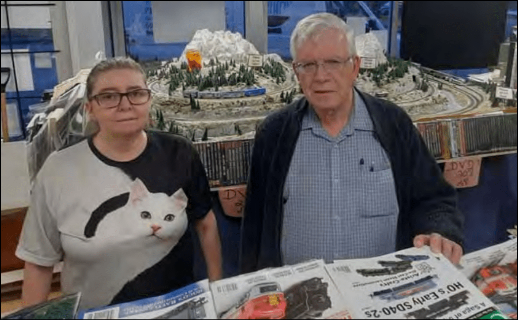 Kathy and Hal at Central Hobbies are looking forward to retirement. Photo by Paul Reid