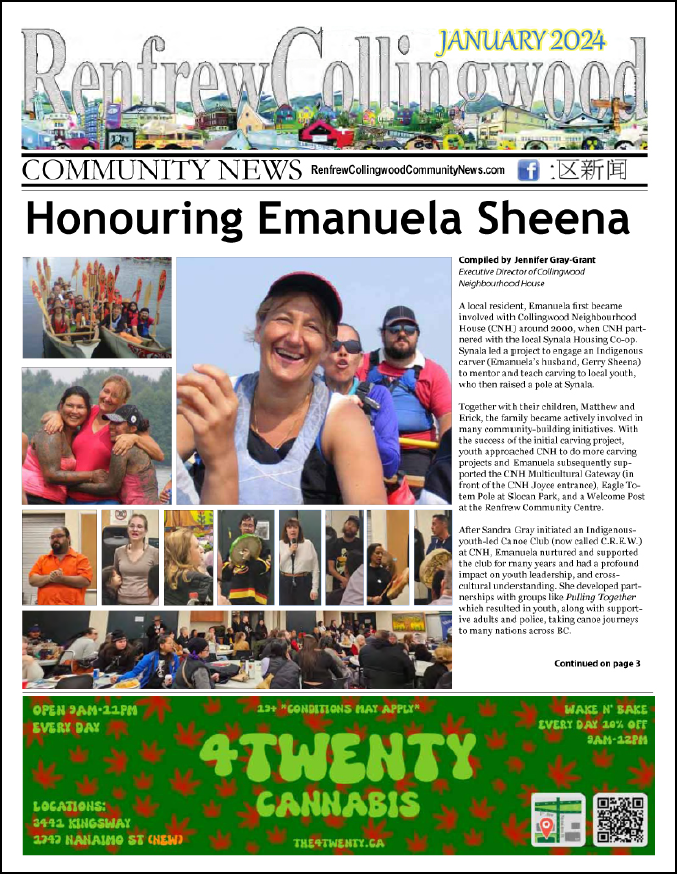 January 2024 Renfrew-Collingwood Community News